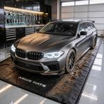 Aegis Mats 8’6" x22’ Garage Floor Mat for Under Car, Heavy Duty 610g PVC Waterproof Containment Mat with Raised Edges, Garage Car Mat for Cars SUVs and Trucks, Easy Clean Floor Protection