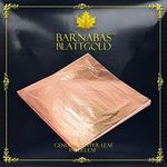 Barnabas Blattgold: Genuine Copper Leaf Loose Sheets [100 sheets, 5.5 inch] - aka Copper Leaf sheets for painting, Copper Foil sheets for crafts, Copper Leaf sheets for crafts, Metal leaf sheets