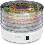 NutriChef Electric Countertop Food Dehydrator - Multi-Tier High-Heat Circulation Professional Food Preserver, Fruit, Vegetable Dryer, Meat or Beef Jerky Maker w/ 5 Stackable Trays - AZPKFD12