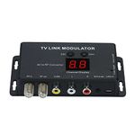 ANCLLO UHF Modulator,TM70 UHF TV Link Modulator AV to RF Converter IR Extender,Modulator Modulator AV to RF Converter IR Extender,Supporting PAL/NTSC with USB Charge Cable