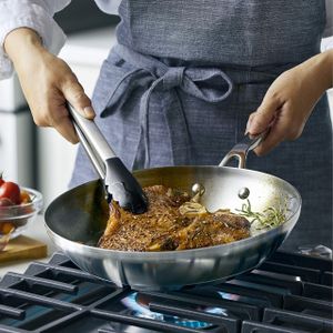 KitchenAid 10-Piece Stainless Steel Induction Cookware Set – Nonstick Grill Pan, Dishwasher Safe