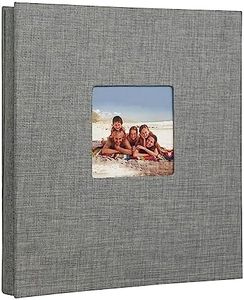 Linen Hardcover Photo Album 4x6 600 Photos Large Capacity for Family Wedding Anniversary Baby Vacation,Gray, 600 Pockets