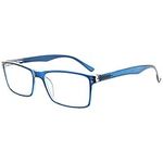 Eyekepper Stylish Readers Quality Spring Hinges Reading Glasses Blue +2.5