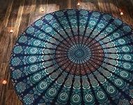 RAJRANG Peacock Hippie Tapestry Rou