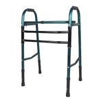 kossto Folding, Portable & Lightweight Height Adjustable Walker Suitable for Seniors, Adult, Disabled Patients (GREEN)