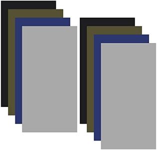 Vesaneae 8 Pz Parche de Reparación Autoadhesivo, 20 x 10cm Pegatinas para Reparación, Parche para Chaqueta de Plumas, Parches Nylon para Tienda Campaña, Negro, Gris, Azul, Verde Militar