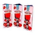 Pyramid Freeze Pops Strawberry Flavour Real Fruit Juice Ice Lollies Easy Home Freezing Treats (Strawberry Pyramid (3 packs)