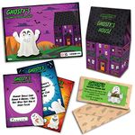 Halloween Party Game - GHOSTY’S HALLOWEEN TREASURE HUNT | Prize | 10 Clues | Play with grandchildren, children, kids and family or use as Halloween Decoration Accessories | Add Trick or Treat sweets