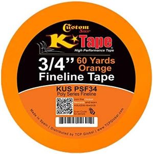 Custom Shop 3/4" Fine Line Tape Fineline Masking Tape Polytape Orange 3/4" X 60 Yard Roll