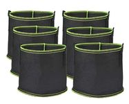 LATERN 6 Pack 5 Gallons Plant Growing Bags, Nonwoven Fabric Breathable Grow Bags Heavy Duty Thickened Root Aeration Garden Pots Container with Straps Handles, for Flowers Vegetables