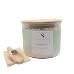 Shant Aromas Gardenia Bliss Bath Salt|Natural Himalayan Bath Salts|Nourishing Essential Care for Skin and Muscle Relaxation (Spoon,Muslin Cloth Bag Free) (400 Grams)