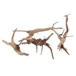 Emours Natural Driftwood Vine Branches Reptiles Aquarium Decoration Assorted Sizes,Small,4 Pieces