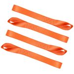 JCHL Soft Loops Tie Down Straps (4pk) 12,000lbs Max Strength 18"X1.7" Heavy Duty Motorcycle Tie Downs for use with Ratchet Strap - Secure Trailering of Motorcycles, Kayak, Jeep, ATV, UTV