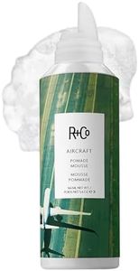 R+Co Aircraft Pomade Mousse - Lightweight Non-Sticky Styling Foam for Texture, Volume & Definition - Anti-Frizz Heat Protectant for Lived-In Hair - Any Hair Type - Vegan & Paraben-Free - 5.6oz