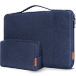 DOMISO 17.3 inch Laptop Sleeve Case Water Resistant Shockproof Protective Computer Bag for 17.3" Notebook/HP Pavilion Envy 17/Lenovo IdeaPad/LG Gram/MSI/ASUS with Accesory Bag, Navy