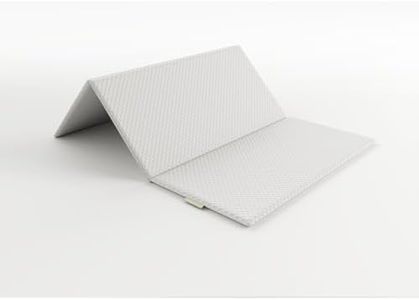 Mother Nurture Premium Foam Foldable Travel Cot Mattress, White, 95 x 65 x 2.5cm