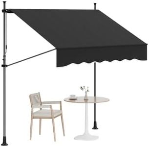 Retractable Awning, Black