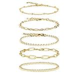 Gold Chain Bracelet Sets for Women 