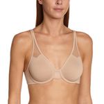 Wacoal Women's PLUME Plain Seamless Everyday Bra, Beige (Moka), 34D (Manufacturer Size: 90D)