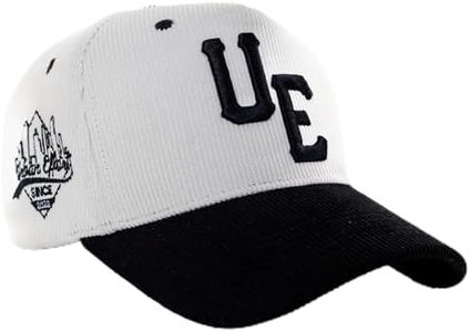 Urban Effort Vintage Trucker hat - for Men Women Baseball Hat - Trendy Sports Snapback Closure for Your Style & Outdoors (Corduroy, OffWhite/Black)