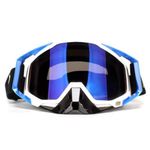 Motorcycle Goggles, Motocross Goggles, Dirt Bike ATV Glasses, UV Protection, Anti Fog, Racing Goggles for Men, Women, Youth (Blue)