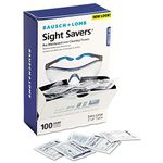 Bausch & Lomb Sight Savers Pre Moistened Lens Cleaning Tissue -100 Per Box -100/Box -5"x8"