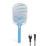 TEQO Rechargeable Mosquito Bat with COB | Fast Charging Mosquito Bat with Light, Long Battery Life | 3,500V Instant Kill | 6-Month Warranty, Made in India (Multicolor) (2054)