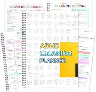 Adult ADHD Cleaning Plan - Daily, Weekly, and Monthly Cleaning Plans and Checklists without Date - Household Organizer's Notebook for Household Affairs Management, Daily Tracking, and Household Cleaning Tasks