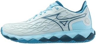 Mizuno Women's Wave Enforce Tour Ac Sneaker, Blue Glow-Sailor Bl, 8.5