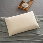 Wakefit Latex Fluffy and Medium Firm Sleeping Pillow | (Off White, Standard, Set of 1, Latex Foam) 1 Year Warranty