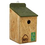 Nature Forever Sparrow and Tit Nest Box, Brown