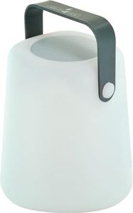 SCHWAIGER 661767 Lámpara de mesa portátil Altavoz Bluetooth Batería RGB LED Lámpara de cabecera Luz exterior Lámpara de jardín Altavoz musical Mango 10W A prueba de salpicaduras