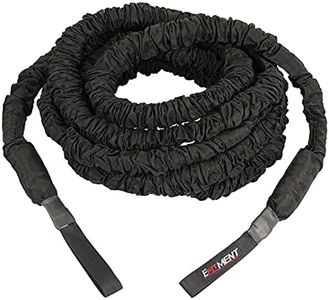 EFITMENT High-Performance Elastic Battle Rope – Up to 60lbs Resistance, Thick Stretchy Fitness Rope for Endurance, Strength, Crossfit & Cardio Workouts, Extreme Exercise Training