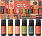 Folkulture Fall Essential Oils for Diffuser Oil, Essential Oils Set of 6 Fragrance Oil, Diffuser Oils Scents for Home, Oil Diffuser Essential Oils, Fragrance Oil for Diffuser - Pumpkin Pie, Vanilla