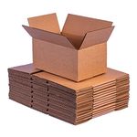 Alpacko Shipping Boxes, 9" x 5.5" x 4", Durable Cardboard Mailing Box with Fast Easy-Fold Assembly for Small Business, Kraft, 15 Pack