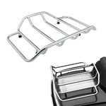 TIGERSGATE Chrome Luggage Rack Compatible with Harley Tour-Pak Luggage Rack for Touring 1984-2022