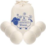 Wool Dryer Balls 6PCS, Reusable Woo