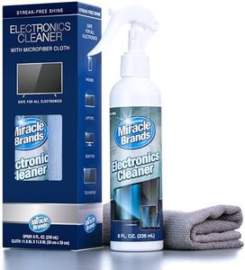 MiracleSpray for Electronics Cleaning, Safe Multisurface Cleaner for Any TV, Phone, Monitor, Keyboard, Screen, Computer, Includes Microfiber Towel - 8 Ounce Kit