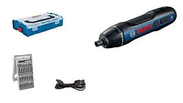 Bosch Professional Bosch GO Cordless Screwdriver (incl. 25-Piece bit Set, USB Charging Cable, L-BOXX Mini) – Amazon Exclusive Set