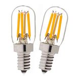 E14 3W LED Fridge Bulb Cool White 6000K 30W Halogen Replacement SES Small Edison Screw Pygmy Refrigerator Bulb 220V Energy Saving Cooker Hood Light Bulb Appliance for Freezer Microwave Oven (2-Pack)