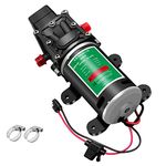 LONGRUN 12V Water Pump, 6L/Min 100 PSI Diaphragm High Pressure Self Priming Water Pump, Caravan Water Pump with Pressure Switch, Water Pressure Sprayer Pump for Camper Boat Lawn Marine Garden