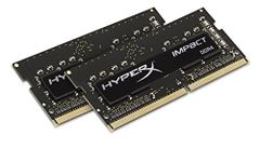 HyperX Impact DDR4 HX424S14IB2K2/16 Memory 2400 MHz CL14 SODIMM 16 GB Kit (2x8 GB), Black