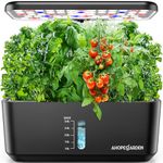 Indoor Garden Hydroponic Growing System: Plant Germination Kit Aeroponic Vegetable Growth Lamp Countertop with LED Grow Light - Hydrophonic Planter Grower Harvest Veggie Lettuce