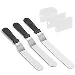 Stainless Steel Icing Spatulas Angl