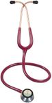 Scienlodic Double-Sided Stethoscope with Ear Tips, Professional Stethoscope for Doctor Nurse Clinical Student Use, Customized Gold-Plated High-end - Wine