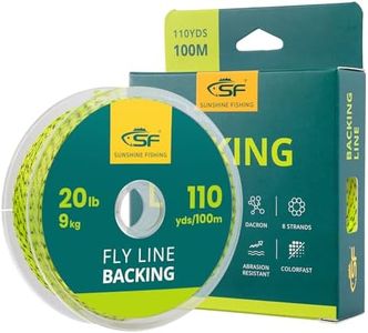 SF Intrecciato Linea di Supporto per la Pesca a Mosca Trota Linea 20LB 100m/108yds Giallo fluo/Nero