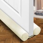 Holikme Twin Door Draft Stopper 36inch Beige