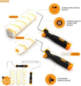 Raulde 10-Piece Paint Roller Set – Complete Painting Kit