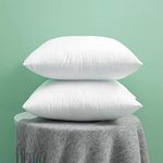 HFI UrbanArts Microfiber Cushion Fillers - Pack of 2 Pcs | 16 x 16 Inches | White | Sofa Pillow, Cushion, Cushions for Sofa, Cushion Pillow, Sofa Pillow, Cushions for Bed