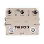 Twin Looper Electric Guitar Effect Pedal Loop Station 11 Types of Play with 10 Minutes of Recording Time